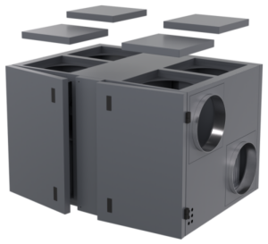 Компактная приточно-вытяжная установка серии ZPVR-N 3200 UEL EC